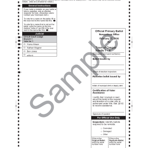 Tuesday, February 17 Spring Primary-Dane County Circuit Court Judge Branch 1